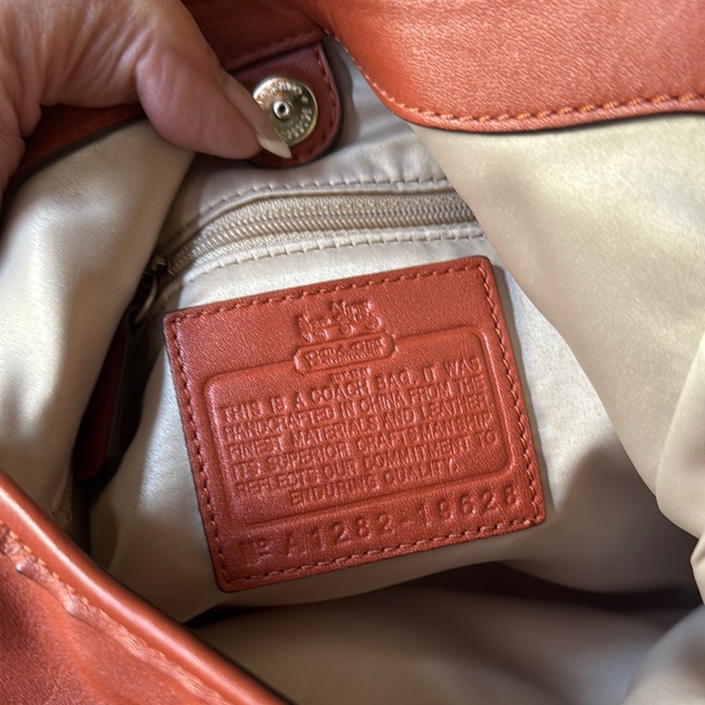 Coach Ashley Laser Cut Orange Leather Handbag 
PRICE IS FIRM - Picture 7 of 10